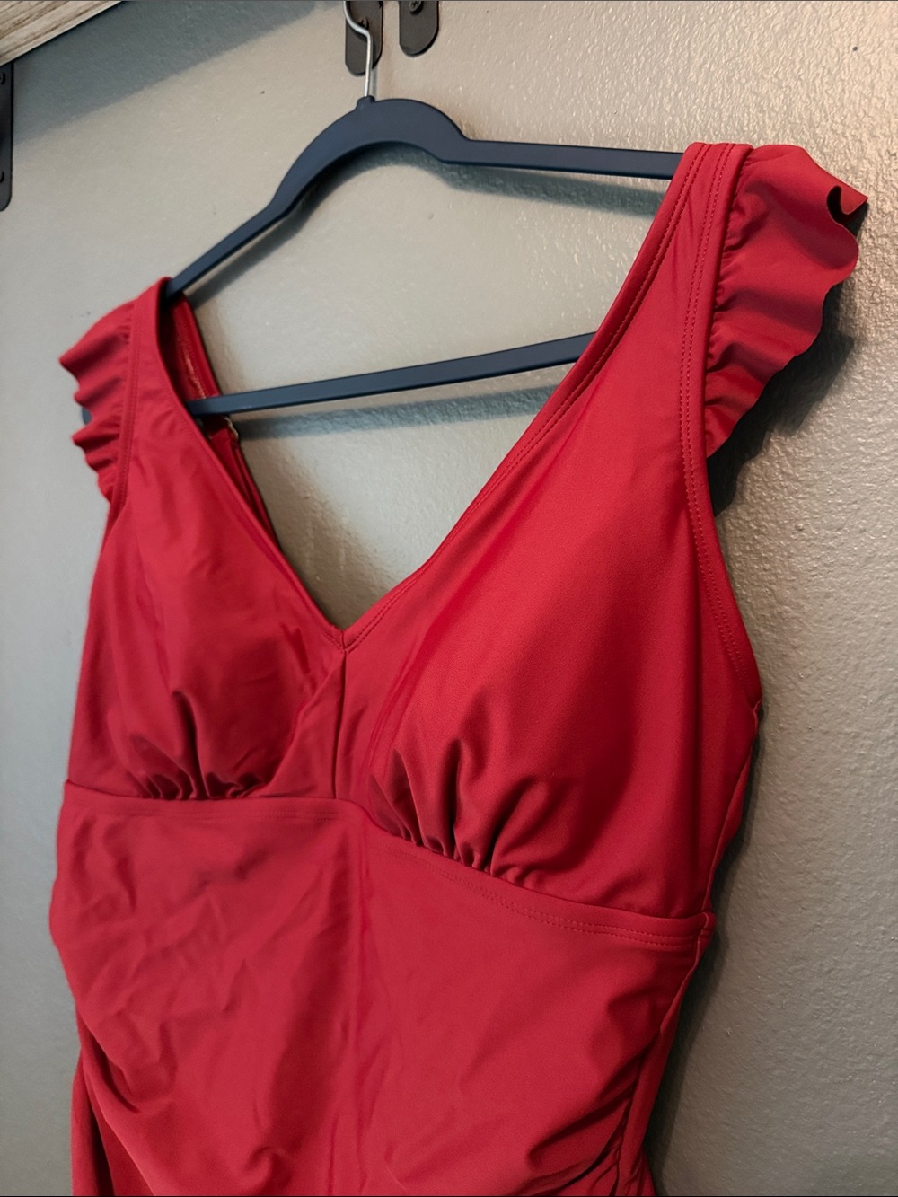 Kona Sol Ruffled Ruched One Piece - Picture 3 of 9